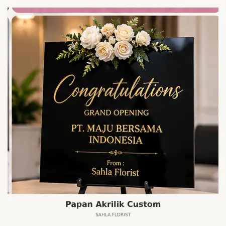 Papan Bunga Akrilik Pontianak Kota